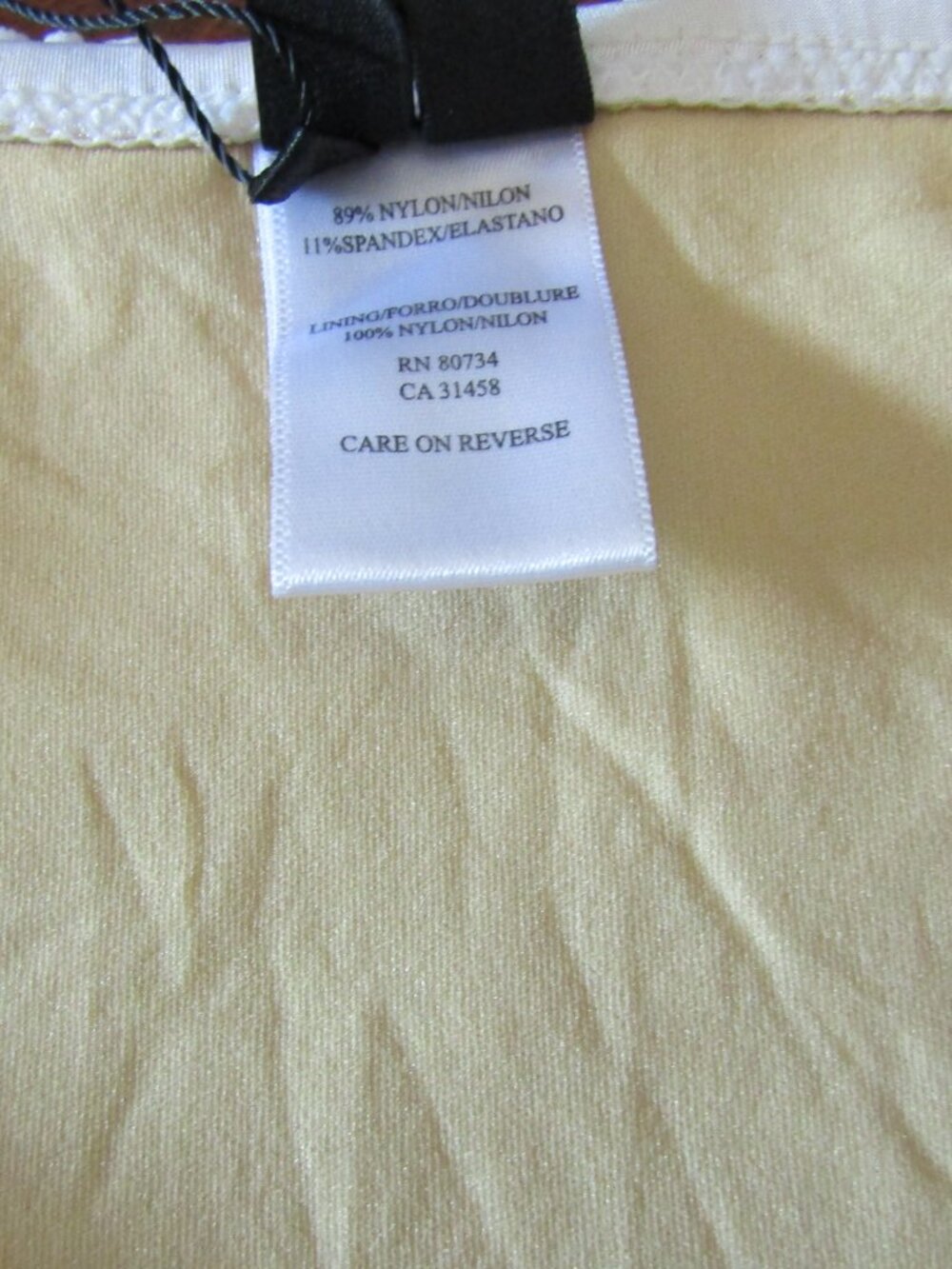 BCBG White Ruffle Swim Bottom Large - Picture 3 of 7